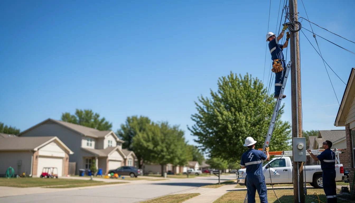 Residential electrician providing installation services in Earling, IA
